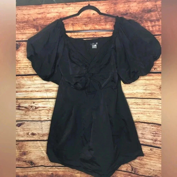 Puff Sleeve Taffeta Dress size XL - Picture 11 of 13